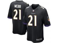 Baltimore Ravens Lardarius Webb Youth Alternate Jersey - Black Nike NFL #21 Game