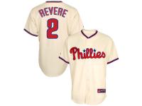 Ben Revere Philadelphia Phillies Majestic Replica Player Baseball Jersey C Cream