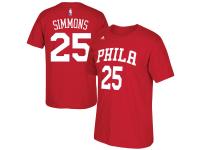 Ben Simmons Philadelphia 76ers adidas Net Number T-Shirt - Red