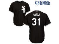 Black Alex Avila Men #31 Majestic MLB Chicago White Sox Cool Base Alternate Jersey