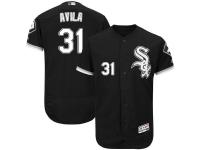 Black Alex Avila Men #31 Majestic MLB Chicago White Sox Flexbase Collection Jersey