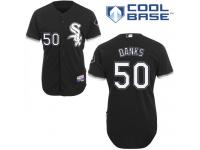Black John Danks Men #50 Majestic MLB Chicago White Sox Cool Base Alternate Jersey