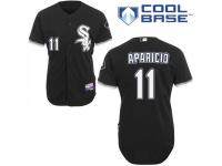 Black Luis Aparicio Men #11 Majestic MLB Chicago White Sox Cool Base Alternate Jersey