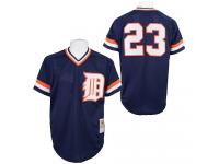 Blue Throwback Kirk Gibson Men #23 Mitchell And Ness MLB Detroit Tigers Jersey