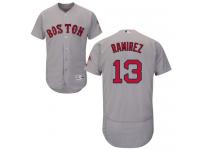 Boston Red Sox #13 Hanley Ramirez Grey Flexbase Authentic Collection Stitched Baseball Jersey