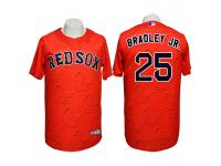Boston Red Sox #25 Jackie Bradley Jr Conventional 3D Version Red Jersey