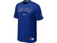 Boston Red Sox Blue Nike Short Sleeve Practice T-Shirt