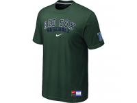 Boston Red Sox Dark Green Nike Short Sleeve Practice T-Shirt