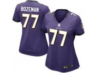 Bradley Bozeman Baltimore Ravens Women's Limited Team Color Vapor Untouchable Nike Jersey - Purple
