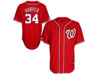 Bryce Harper Washington Nationals #34 Majestic Replica Jersey - Red