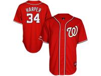 Bryce Harper Washington Nationals Majestic Big & Tall Replica Player Baseball Jersey C Red
