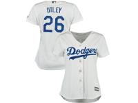 Chase Utley L.A. Dodgers Majestic Women's Cool Base Player Jersey - White