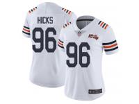 Chicago Bears Akiem Hicks Women's Limited White Jersey - #96 Football 100th Season