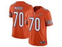 Chicago Bears Bobby Massie Men's Limited Orange Jersey - #70 Football 100th Season Alternate