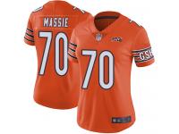 Chicago Bears Bobby Massie Women's Limited Orange Jersey - #70 Football 100th Season Alternate