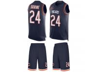 Chicago Bears Buster Skrine Men's Navy Blue - #24 Football Jersey Tank Top Suit