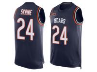Chicago Bears Buster Skrine Men's Navy Blue - #24 Football Player Name & Number Jersey Tank Top