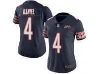 Chicago Bears Chase Daniel Women's Limited Navy Blue Jersey - #4 Football 100th Season Home