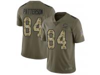 Chicago Bears Cordarrelle Patterson Men's Limited Olive Camo Jersey - #84 Football 2017 Salute to Service