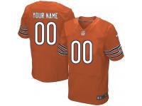 Chicago Bears Customized Men's Alternate Jersey - Orange Nike NFL Elite
