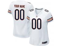 Chicago Bears Customized Women's Road Jersey - White Nike NFL Limited