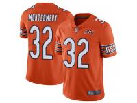Chicago Bears David Montgomery Men's Limited Orange Jersey - #32 Football 100th Season Alternate
