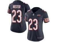 Chicago Bears Devin Hester Women's Limited Navy Blue Jersey - #23 Football 100th Season Home
