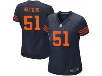 Chicago Bears Dick Butkus Women's Alternate Jersey - 1940s Throwback Navy Blue Nike NFL #51 Game