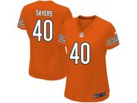 Chicago Bears Gale Sayers Women's Alternate Jersey - Orange Nike NFL #40 Game