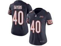 Chicago Bears Gale Sayers Women's Limited Navy Blue Jersey - #40 Football 100th Season Home