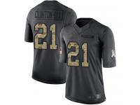 Chicago Bears Ha Ha Clinton-Dix Men's Limited Black Jersey - #21 Football 2016 Salute to Service