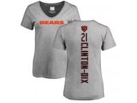 Chicago Bears Ha Ha Clinton-Dix Women's Ash - #21 Football T-Shirt Backer V-Neck