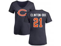 Chicago Bears Ha Ha Clinton-Dix Women's Navy Blue - #21 Football T-Shirt Name & Number Logo
