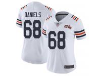 Chicago Bears James Daniels Women's Limited White Jersey - #68 Football 100th Season