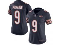 Chicago Bears Jim McMahon Women's Limited Navy Blue Jersey - #9 Football 100th Season Home