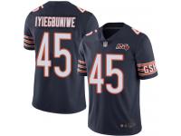 Chicago Bears Joel Iyiegbuniwe Youth Limited Navy Blue Jersey - #45 Football 100th Season Home