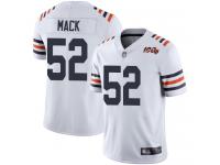 Chicago Bears Khalil Mack Men's Limited White Jersey - #52 Football 100th Season