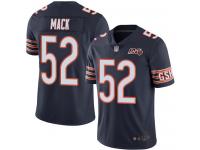 Chicago Bears Khalil Mack Youth Limited Navy Blue Jersey - #52 Football 100th Season Home