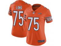 Chicago Bears Kyle Long Women's Limited Orange Jersey - #75 Football 100th Season Alternate