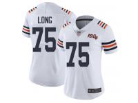 Chicago Bears Kyle Long Women's Limited White Jersey - #75 Football 100th Season