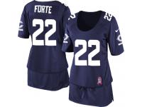 Chicago Bears Matt Forte Women's Jersey - Navy Blue Breast Cancer Awareness Nike NFL #22 Game