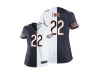 Chicago Bears Matt Forte Women's Jersey - Team/Road Two Tone Nike NFL #22 Game
