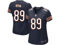 Chicago Bears Mike Ditka Women's Home Jersey - Navy Blue Nike NFL #89 Game