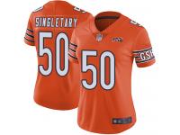 Chicago Bears Mike Singletary Women's Limited Orange Jersey - #50 Football 100th Season Alternate