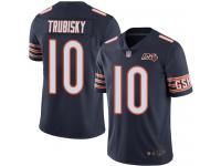 Chicago Bears Mitchell Trubisky Youth Limited Navy Blue Jersey - #10 Football 100th Season Home