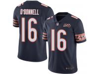Chicago Bears Pat O'Donnell Men's Limited Navy Blue Jersey - #16 Football 100th Season Home