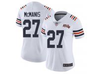 Chicago Bears Sherrick McManis Women's Limited White Jersey - #27 Football 100th Season