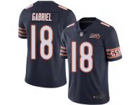 Chicago Bears Taylor Gabriel Men's Limited Navy Blue Jersey - #18 Football 100th Season Home