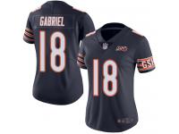 Chicago Bears Taylor Gabriel Women's Limited Navy Blue Jersey - #18 Football 100th Season Home
