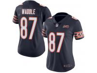 Chicago Bears Tom Waddle Women's Limited Navy Blue Jersey - #87 Football 100th Season Home